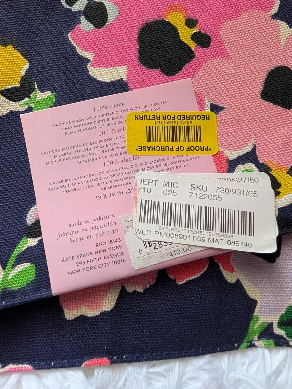 Kate Spade Wildflower Bouquet Placemats
